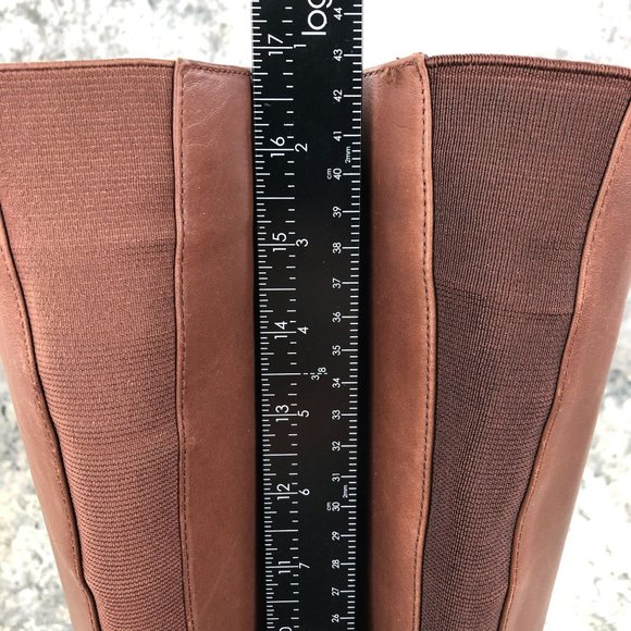 Blondo Women's Size 8M Volly Brown Leather Waterproof Side Zip Tall Riding Boots - Picture 9 of 16